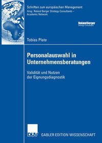 Vorderes Coverbild Personalauswahl in Unternehmensberatungen