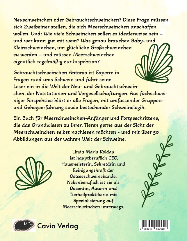 Rückseitencover Die Sache mit den Gebrauchtschweinchen