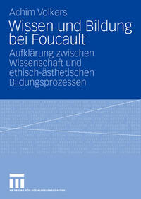 Vorderes Coverbild Wissen und Bildung bei Foucault