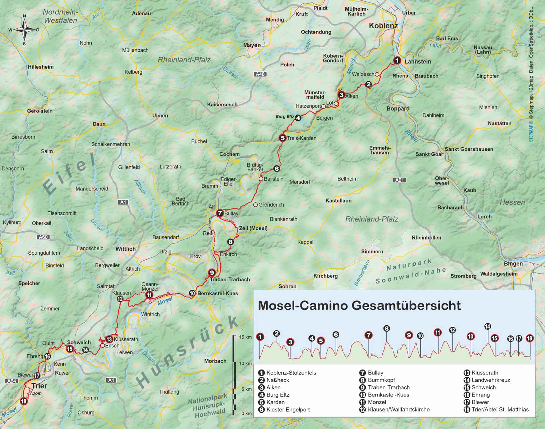 Beispielinhalt (Bild) Mosel-Camino