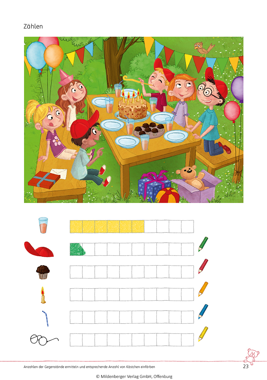Beispielinhalt (Bild) Das kleine Übungsheft Mathematik