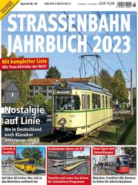 Vorderes Coverbild Straßenbahn Jahrbuch 2023