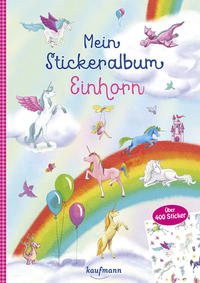 Vorderes Coverbild Mein Stickeralbum Einhorn