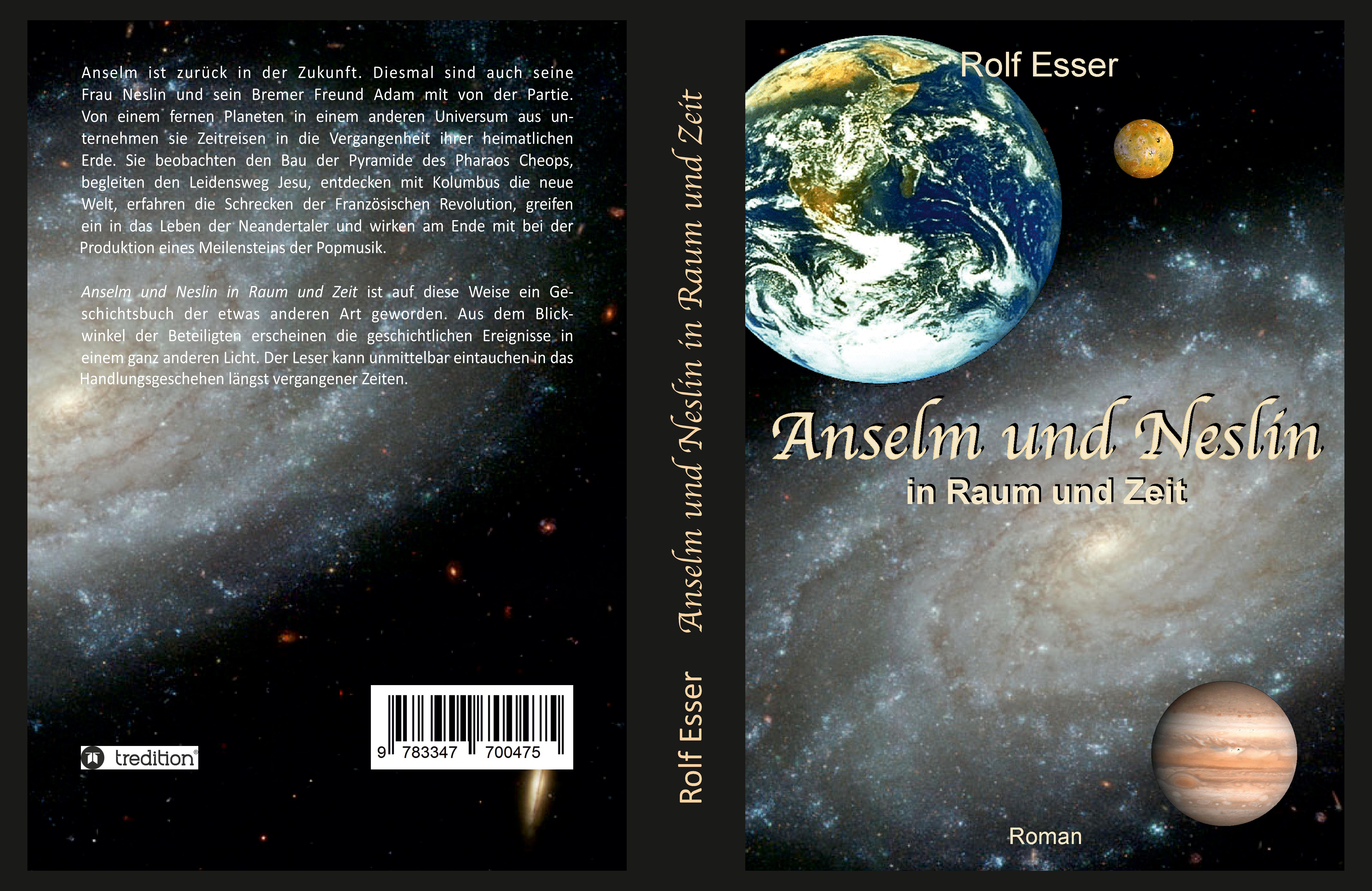 Gesamtes Coverbild Anselm und Neslin in Raum und Zeit