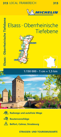 Vorderes Coverbild Michelin Elsass Oberrheinische Tiefebene