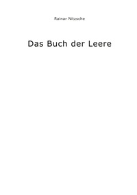 Vorderes Coverbild Das Buch der Leere
