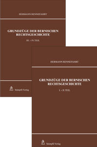 Vorderes Coverbild Grundzüge der bernischen Rechtsgeschichte (2 Bände)