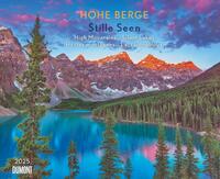 Vorderes Coverbild DUMONT - Hohe Berge - Stille Seen 2025 Wandkalender, 52x42,5cm, Fotokunst-Kalender mit traumhaften Bergkulissen und stillen Seen, fotografiert u.a. in Deutschland, Italien und Kanada, Spiralbindung
