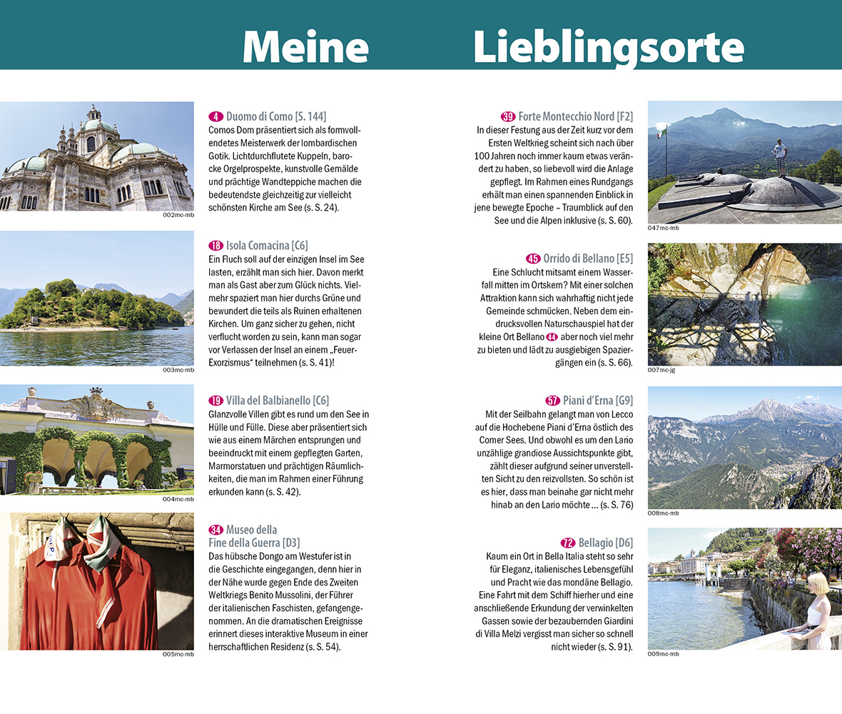 Beispielinhalt (Bild) Reise Know-How MeinTrip Comer See