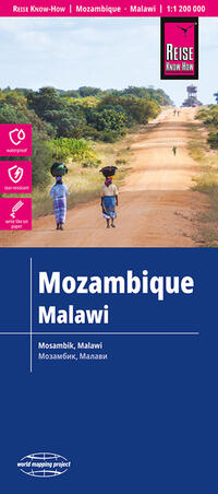 Vorderes Coverbild Reise Know-How Landkarte Mosambik, Malawi (1:1.200.000)