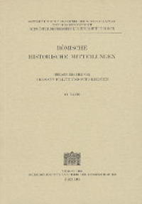Vorderes Coverbild Römische Historische Mitteilungen / Römische Historische Mitteilungen 40