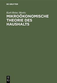 Vorderes Coverbild Mikroökonomische Theorie des Haushalts