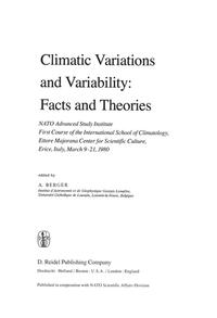 Vorderes Coverbild Climatic Variations and Variability: Facts and Theories