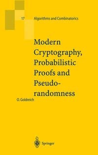 Vorderes Coverbild Modern Cryptography, Probabilistic Proofs and Pseudorandomness