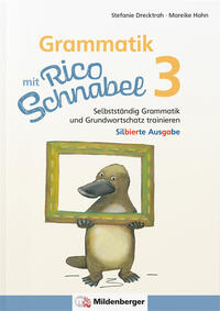 Vorderes Coverbild Grammatik mit Rico Schnabel, Klasse 3 - silbierte Ausgabe