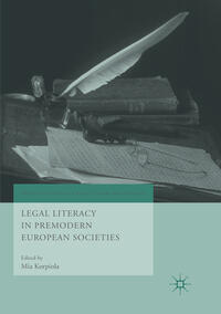Vorderes Coverbild Legal Literacy in Premodern European Societies
