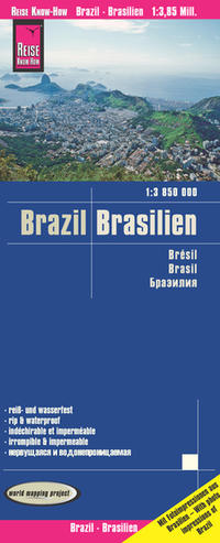 Vorderes Coverbild Reise Know-How Landkarte Brasilien / Brazil (1:3.850.000)