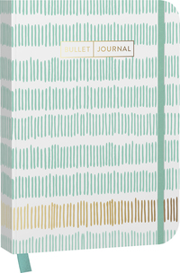 Vorderes Coverbild Bullet Journal "Stripes Mint" 05