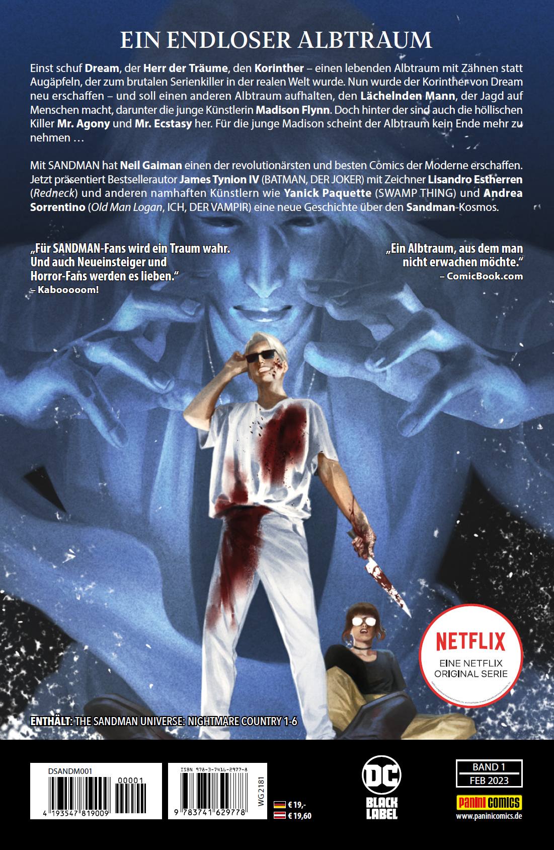 Rückseitencover Sandman: Albtraumland