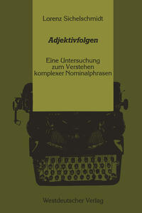 Vorderes Coverbild Adjektivfolgen