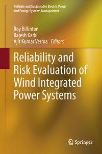 Vorderes Coverbild Reliability and Risk Evaluation of Wind Integrated Power Systems