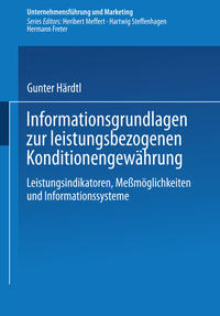Vorderes Coverbild Informationsgrundlagen zur leistungsbezogenen Konditionengewährung