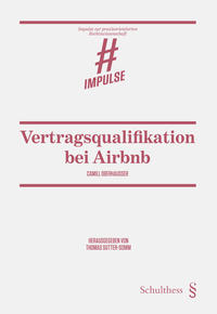 Vorderes Coverbild Vertragsqualifikation bei Airbnb