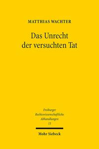 Vorderes Coverbild Das Unrecht der versuchten Tat