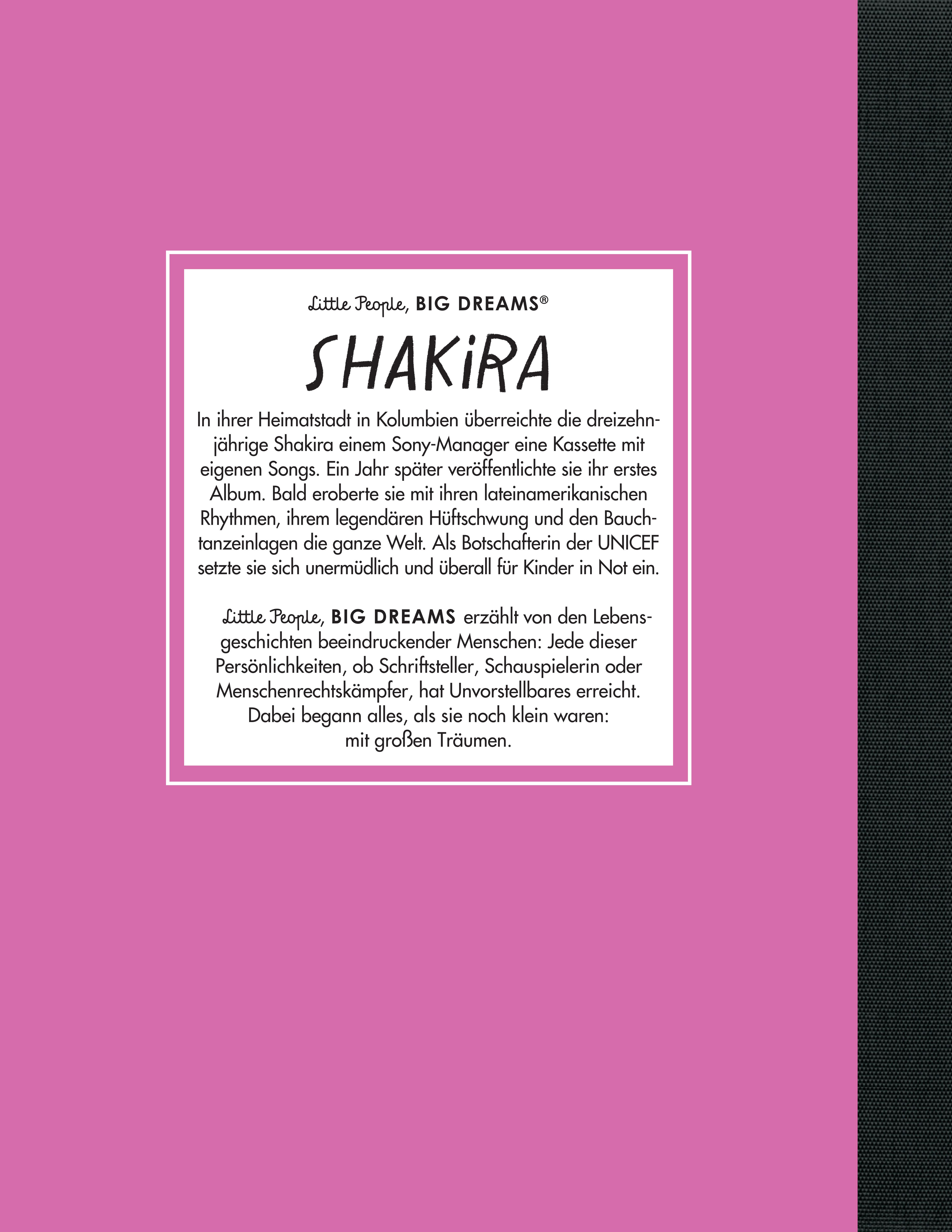Rückseitencover Shakira