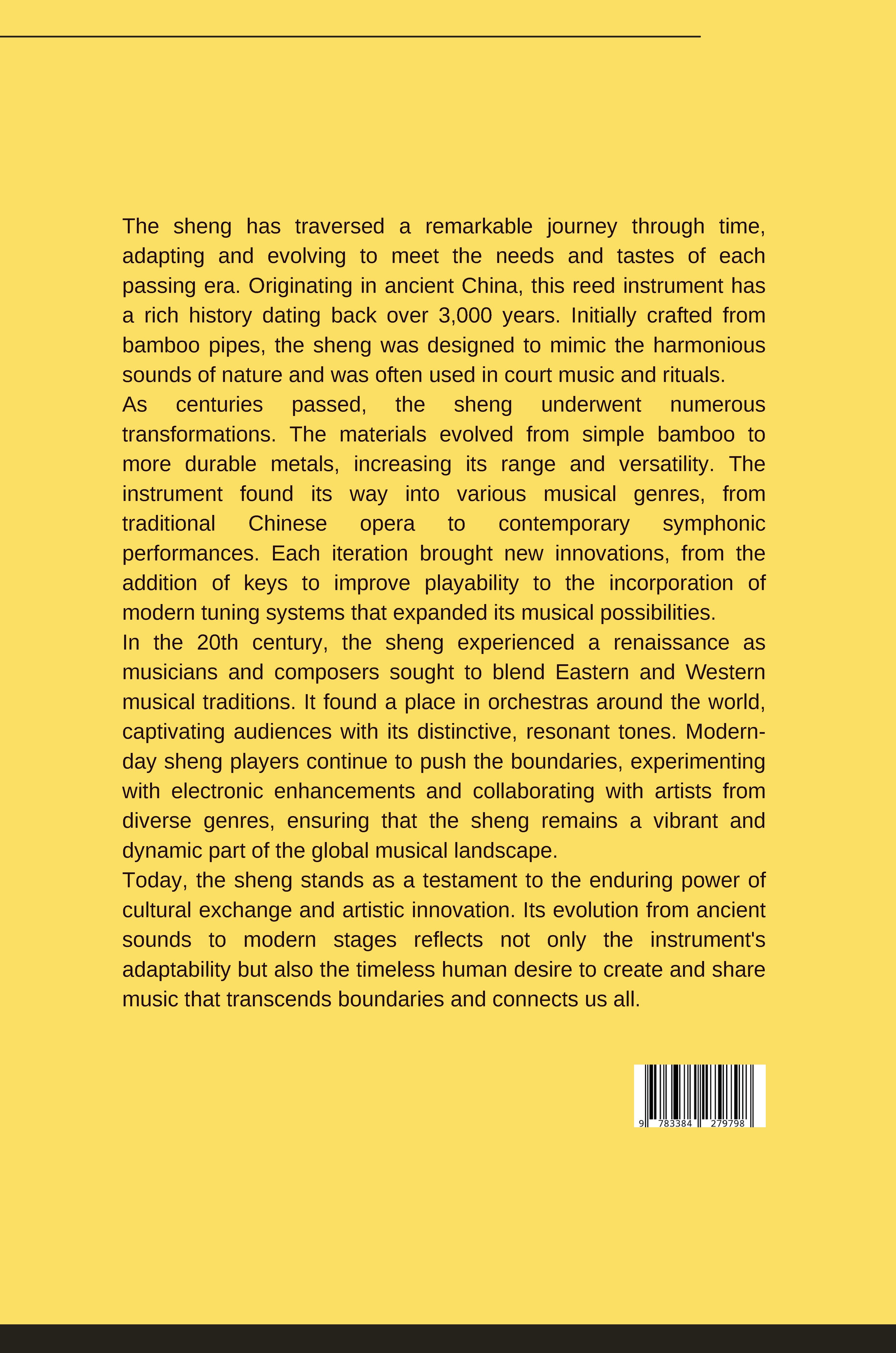 Rückseitencover From Ancient Sounds to Modern Stages: The Evolution of the Sheng