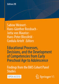 Vorderes Coverbild Educational Processes, Decisions, and the Development of Competencies from Early Preschool Age to Adolescence