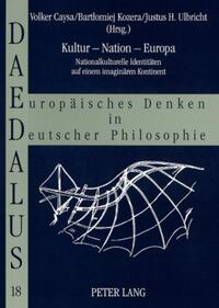 Vorderes Coverbild Kultur – Nation – Europa