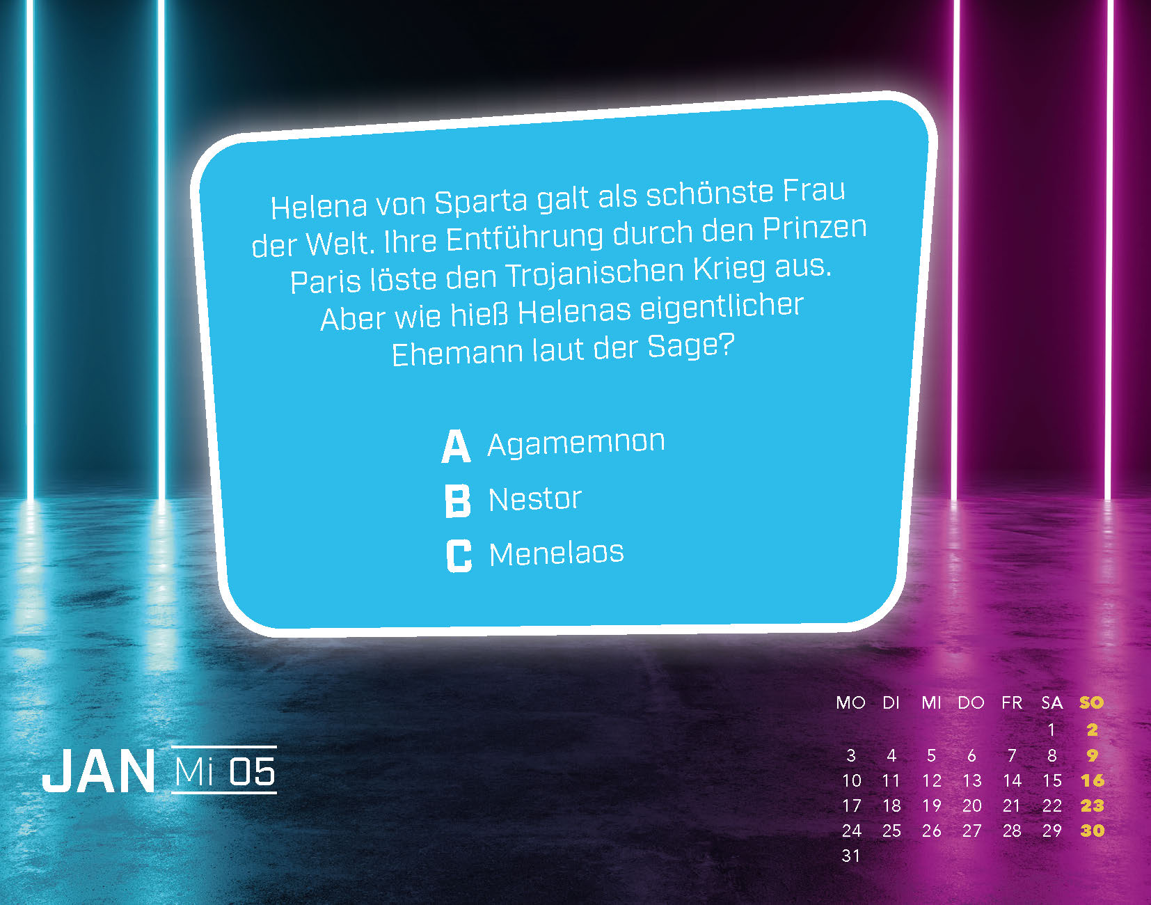Beispielinhalt (Bild) So werden Sie zum Quizgott 2022!