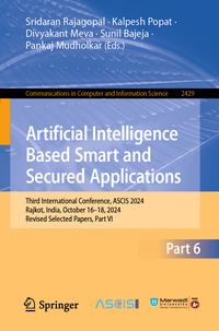 Vorderes Coverbild Artificial Intelligence Based Smart and Secured Applications