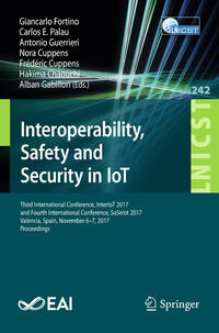Vorderes Coverbild Interoperability, Safety and Security in IoT
