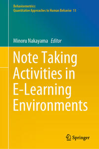 Vorderes Coverbild Note Taking Activities in E-Learning Environments