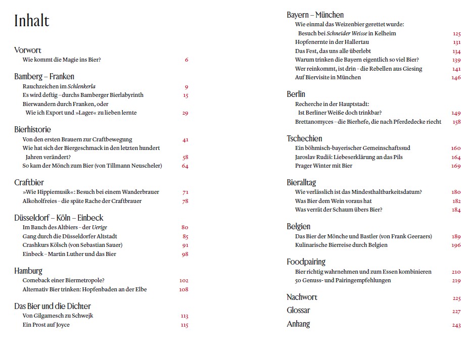 Beispielinhalt (Bild) Das Buch zum Bier