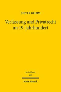 Vorderes Coverbild Verfassung und Privatrecht im 19. Jahrhundert