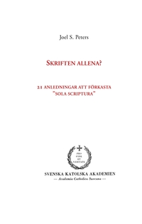 Vorderes Coverbild Skriften allena?