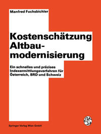 Vorderes Coverbild Kostenschätzung Altbaumodernisierung