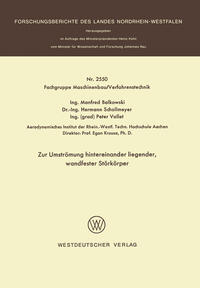 Vorderes Coverbild Zur Umströmung hintereinander liegender, wandfester Störkörper