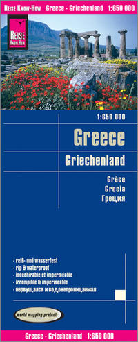 Vorderes Coverbild Reise Know-How Landkarte Griechenland / Greece (1:650.000)