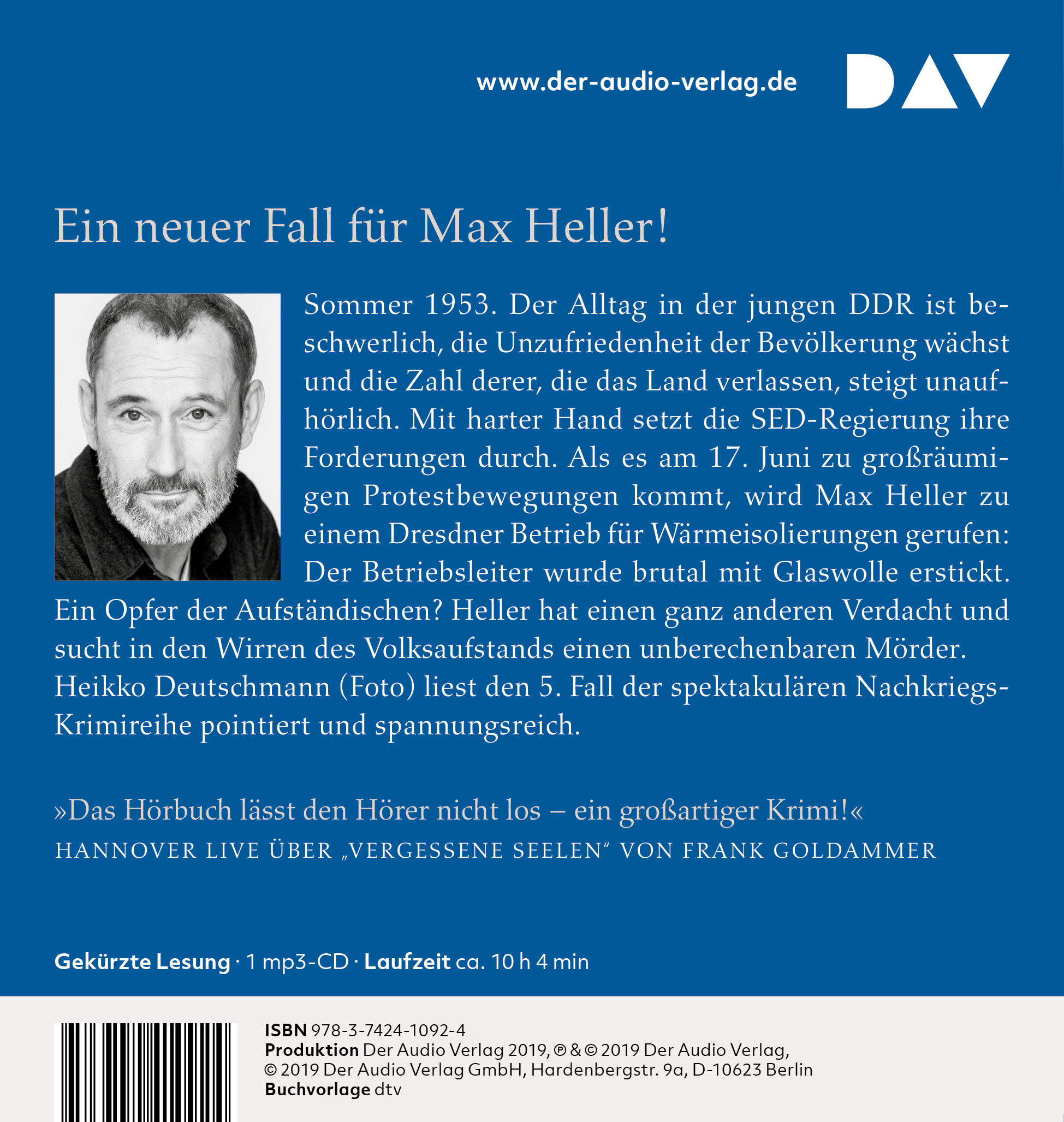 Rückseitencover Juni 53. Ein Fall für Max Heller