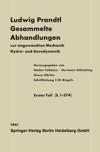 Vorderes Coverbild Ludwig Prandtl Gesammelte Abhandlungen