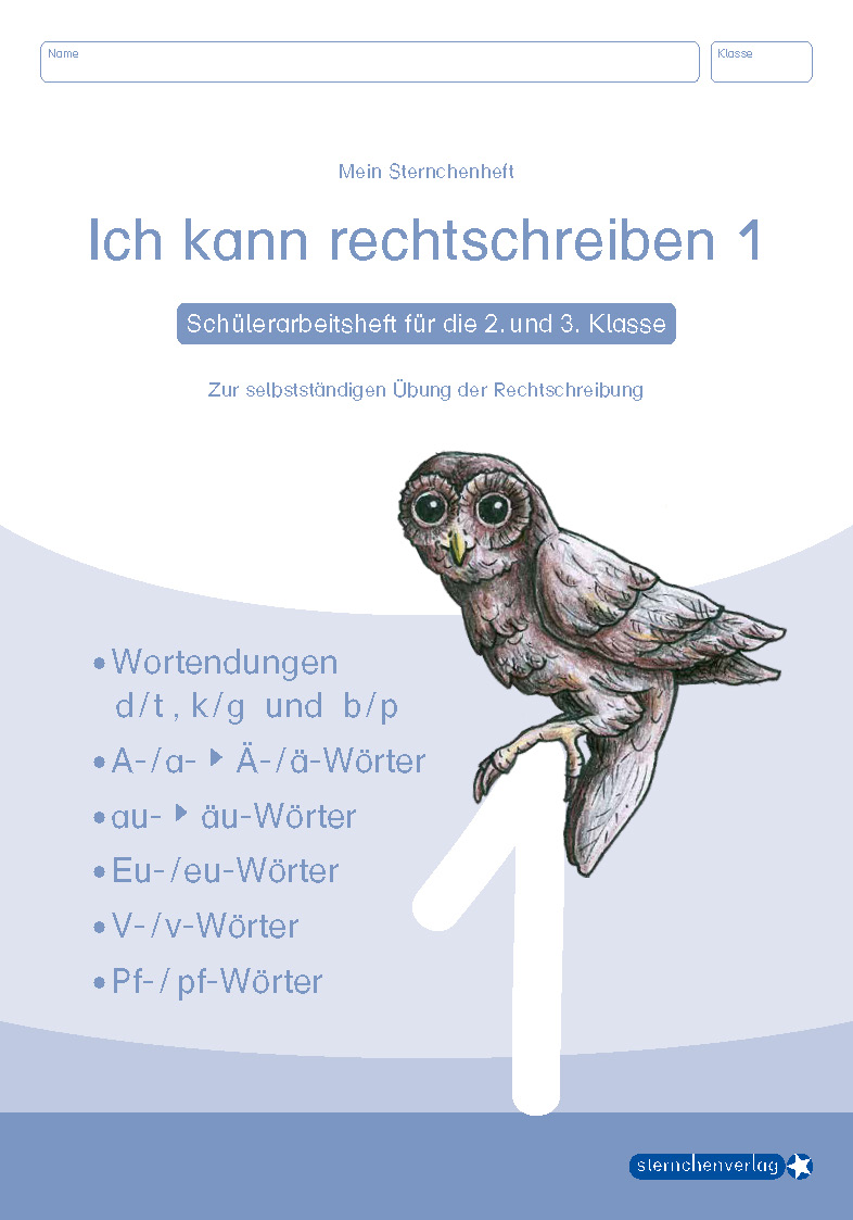 Beispielinhalt (Bild) Ich kann rechtschreiben 1 bis 3 - Schülerarbeitshefte für die 2. bis 4. Klasse - neues Design