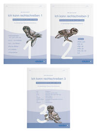 Vorderes Coverbild Ich kann rechtschreiben 1 bis 3 - Schülerarbeitshefte für die 2. bis 4. Klasse - neues Design