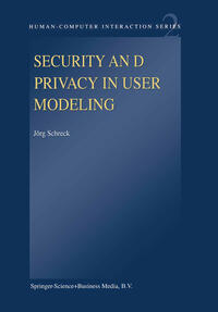 Vorderes Coverbild Security and Privacy in User Modeling