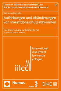 Vorderes Coverbild Aufhebungen und Abänderungen von Investitionsschutzabkommen