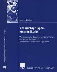 Vorderes Coverbild Anspruchsgruppenkommunikation