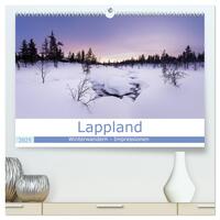 Vorderes Coverbild Lappland - Winterwandern Impressionen (hochwertiger Premium Wandkalender 2025 DIN A2 quer), Kunstdruck in Hochglanz